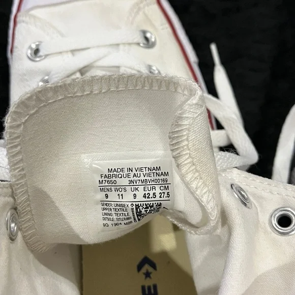 Converse White High-Top Sneakers - Picture 3 of 4